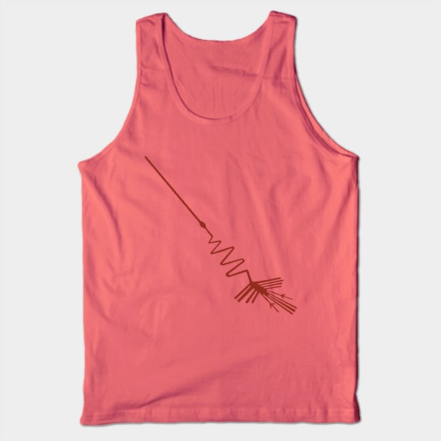 Nazca Lines - Stork/Bird Tank Top by The Convergence Enigma